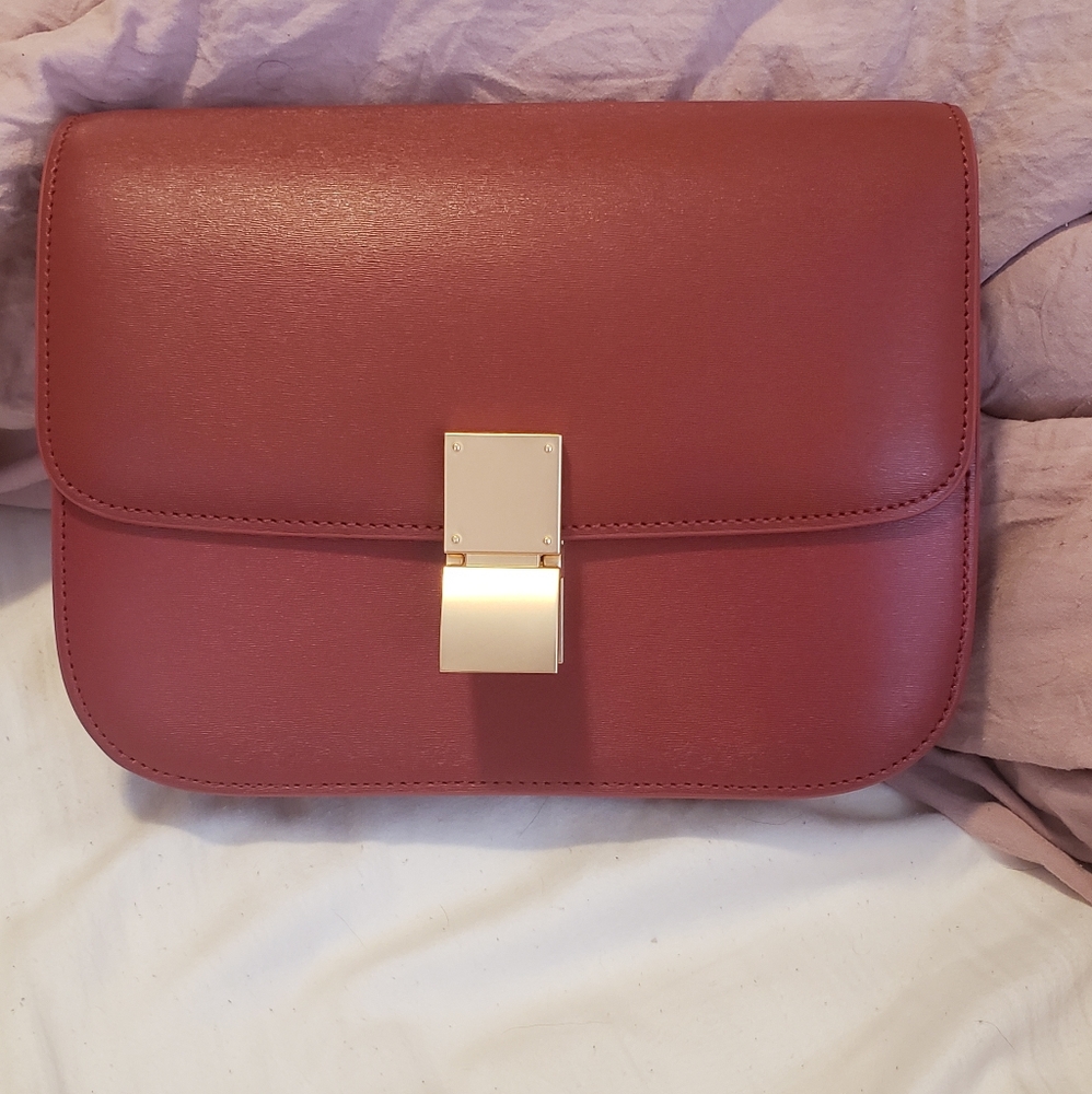 100% cowhide leather handbag